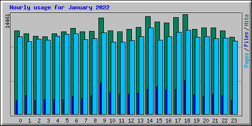 Hourly usage for January 2022